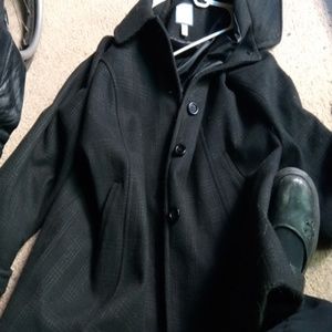 Wool and polyester coat